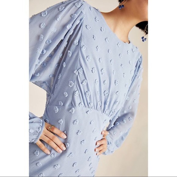 NWT ANTHROPOLOGIE Michaela Pommed Midi Dress HTF - Picture 4 of 5